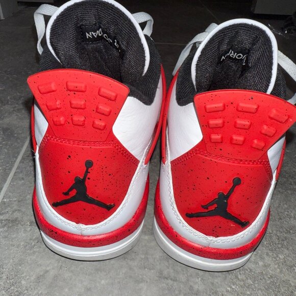 Size 11 - Jordan 4 Retro Mid Red Cement White Black Leather (DH6927-161) - Picture 6 of 6